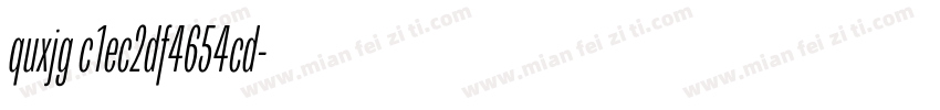 quxjg c1ec2df4654cd字体转换